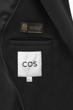 New COS DWURZĘDOWY WEŁNIANY PŁASZCZ OVERSIZE