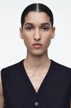 Fashion COS DWUSTRONNA KAMIZELKA WEŁNIANA