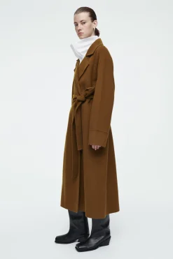 Fashion COS DWUSTRONNY PŁASZCZ Z PASKIEM Z MIESZANKI Z WEŁNĄ