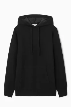 Clearance COS DWUWARSTWOWA DZIANINOWA BLUZA Z KAPTUREM