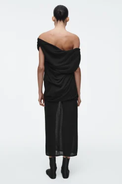New COS DZIANINOWA BLUZKA Z DRAPOWANIAMI