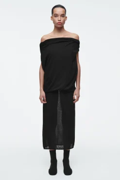 New COS DZIANINOWA BLUZKA Z DRAPOWANIAMI