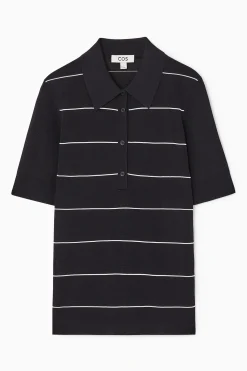 Online COS DZIANINOWA KOSZULKA POLO W PASKI