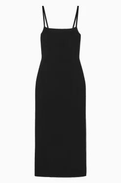 Clearance COS DZIANINOWA SUKIENKA BEZ ZAPIĘCIA Z DEKOLTEM KARO