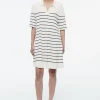 New COS DZIANINOWA SUKIENKA MINI W PASKI W STYLU POLO