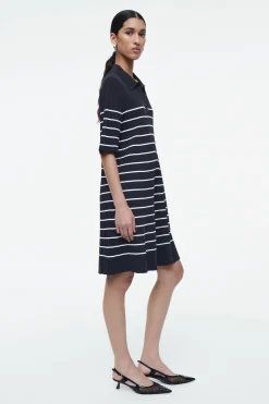 Sale COS DZIANINOWA SUKIENKA MINI W PASKI W STYLU POLO