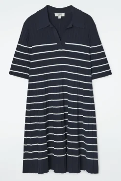 Sale COS DZIANINOWA SUKIENKA MINI W PASKI W STYLU POLO