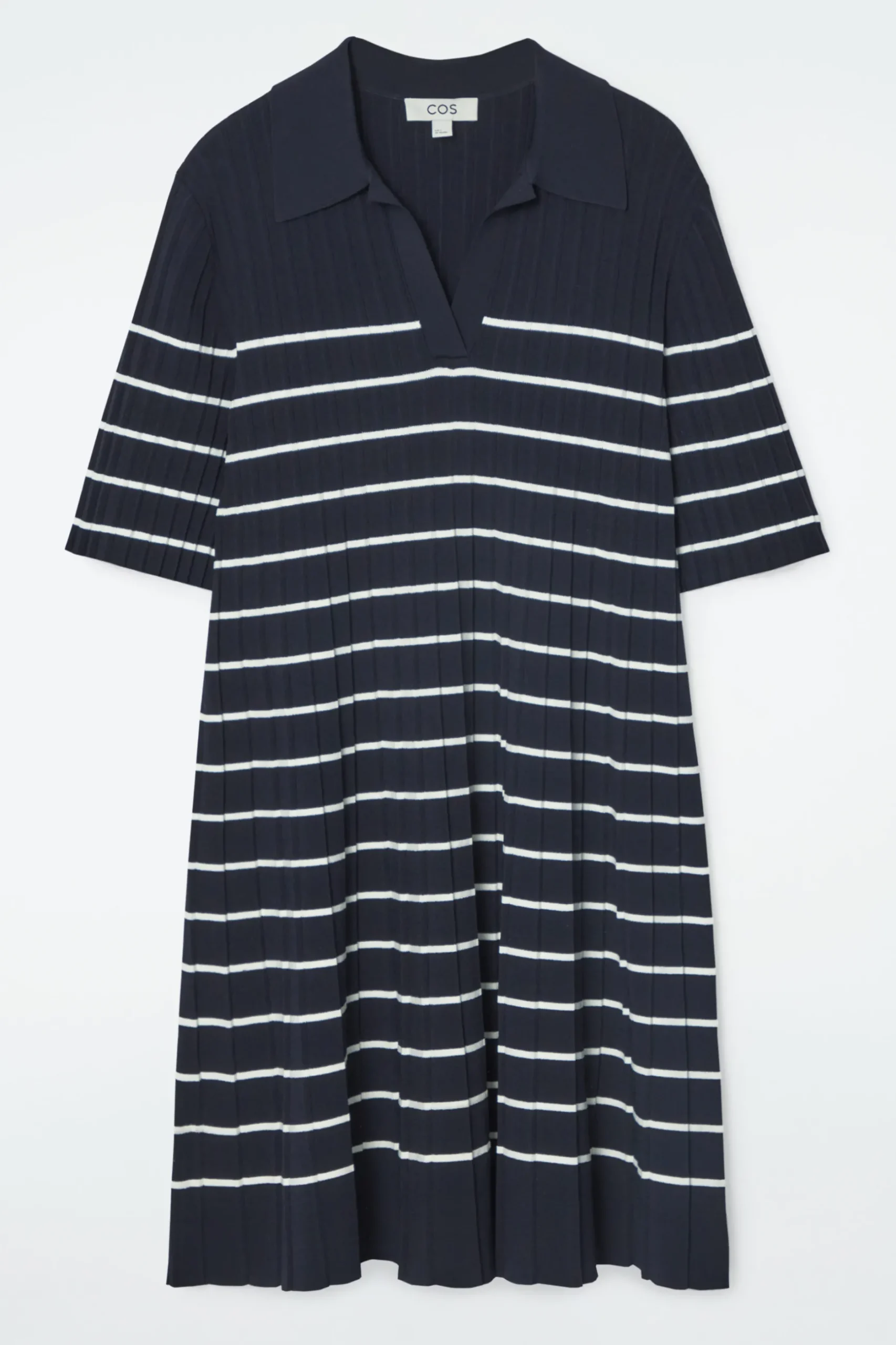 Sale COS DZIANINOWA SUKIENKA MINI W PASKI W STYLU POLO
