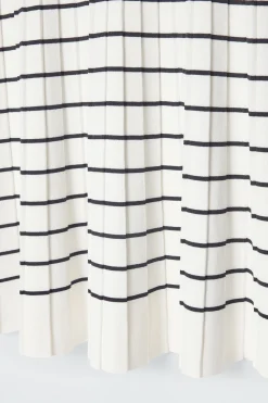 New COS DZIANINOWA SUKIENKA MINI W PASKI W STYLU POLO