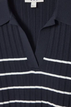 Sale COS DZIANINOWA SUKIENKA MINI W PASKI W STYLU POLO