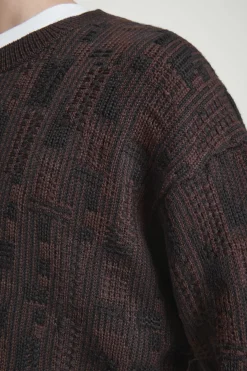 Outlet COS DZIANINOWY SWETER W GEOMETRYCZNY ŻAKARDOWY WZÓR