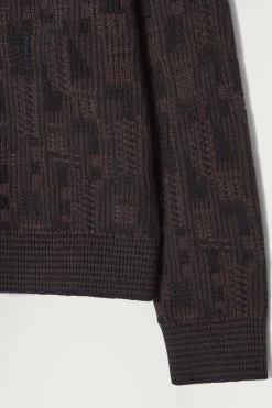 Outlet COS DZIANINOWY SWETER W GEOMETRYCZNY ŻAKARDOWY WZÓR