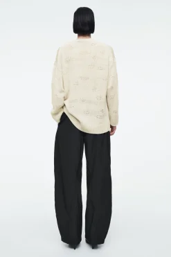 Outlet COS DZIANINOWY SWETER Z LNEM W NIEREGULARNE PASKI
