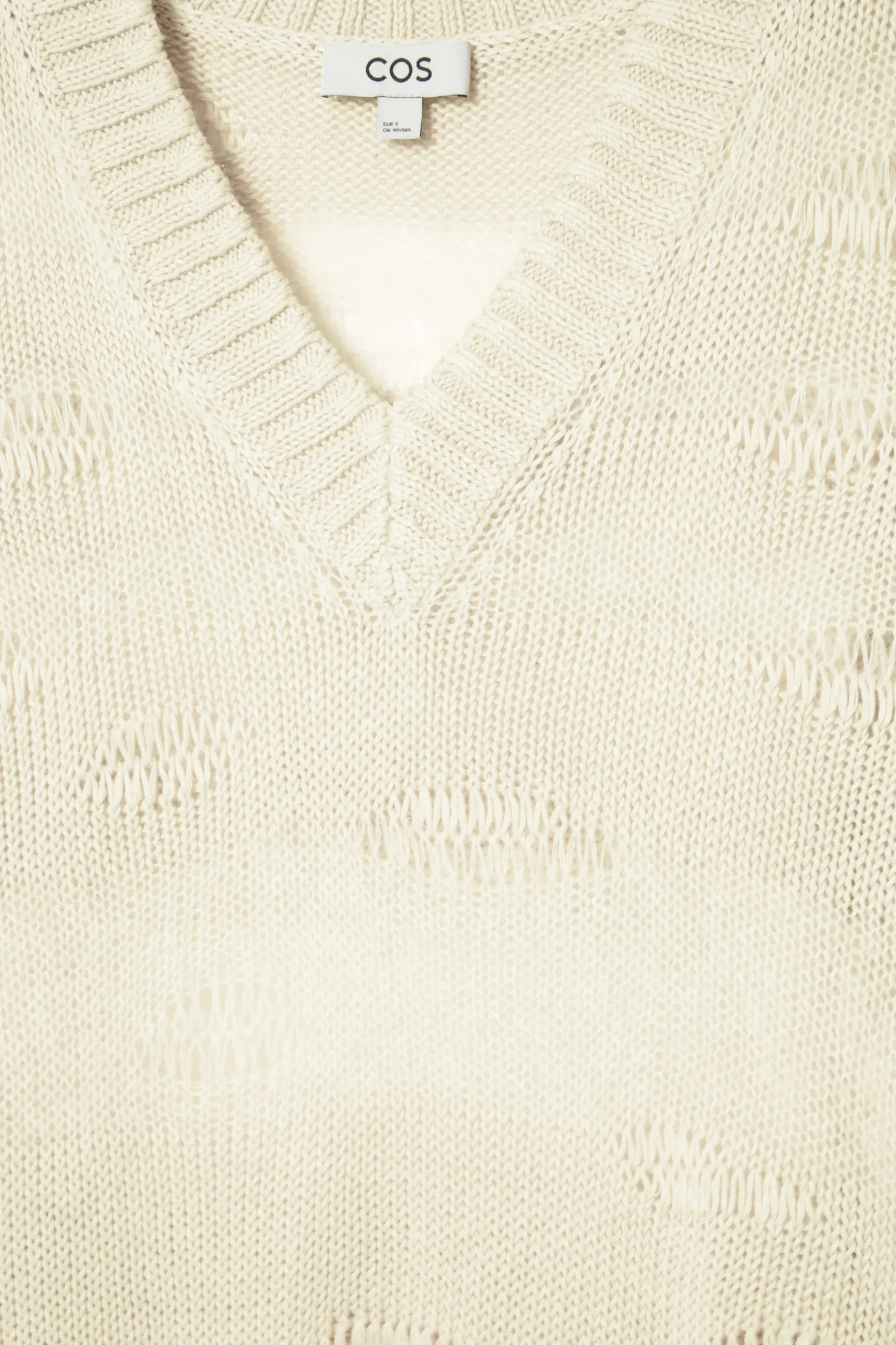 Outlet COS DZIANINOWY SWETER Z LNEM W NIEREGULARNE PASKI