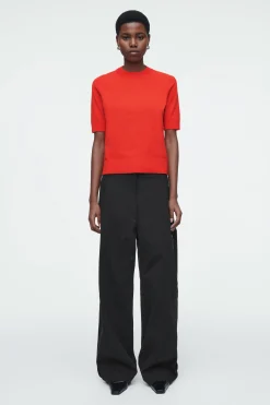 New COS DZIANINOWY T-SHIRT – REGULAR FIT