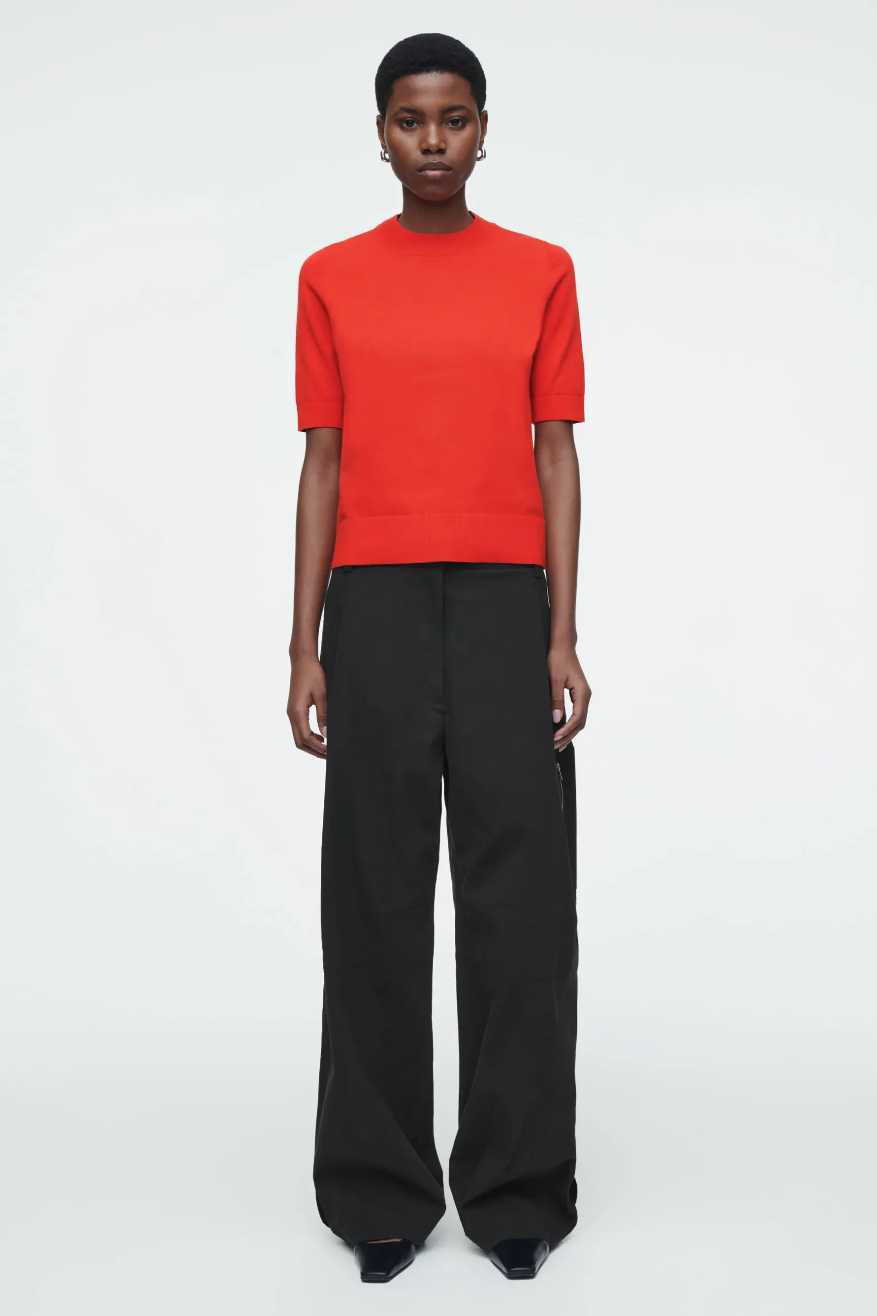 New COS DZIANINOWY T-SHIRT – REGULAR FIT