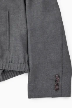New COS ELEGANCKA WEŁNIANA KURTKA Z KAPTUREM