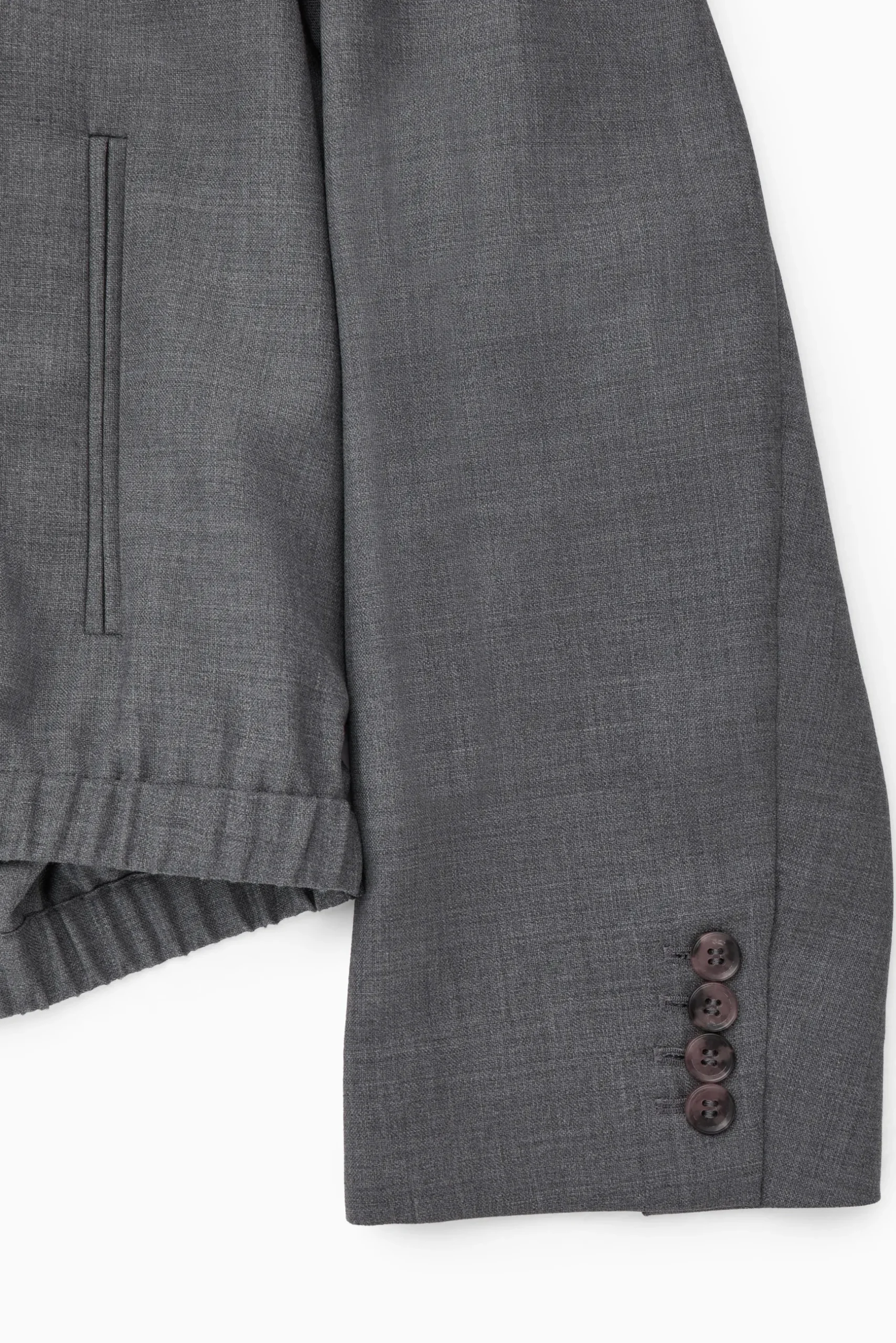 New COS ELEGANCKA WEŁNIANA KURTKA Z KAPTUREM