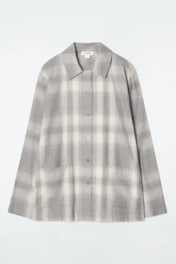 Outlet COS FLANELOWA KOSZULA OD PIŻAMY W KRATĘ