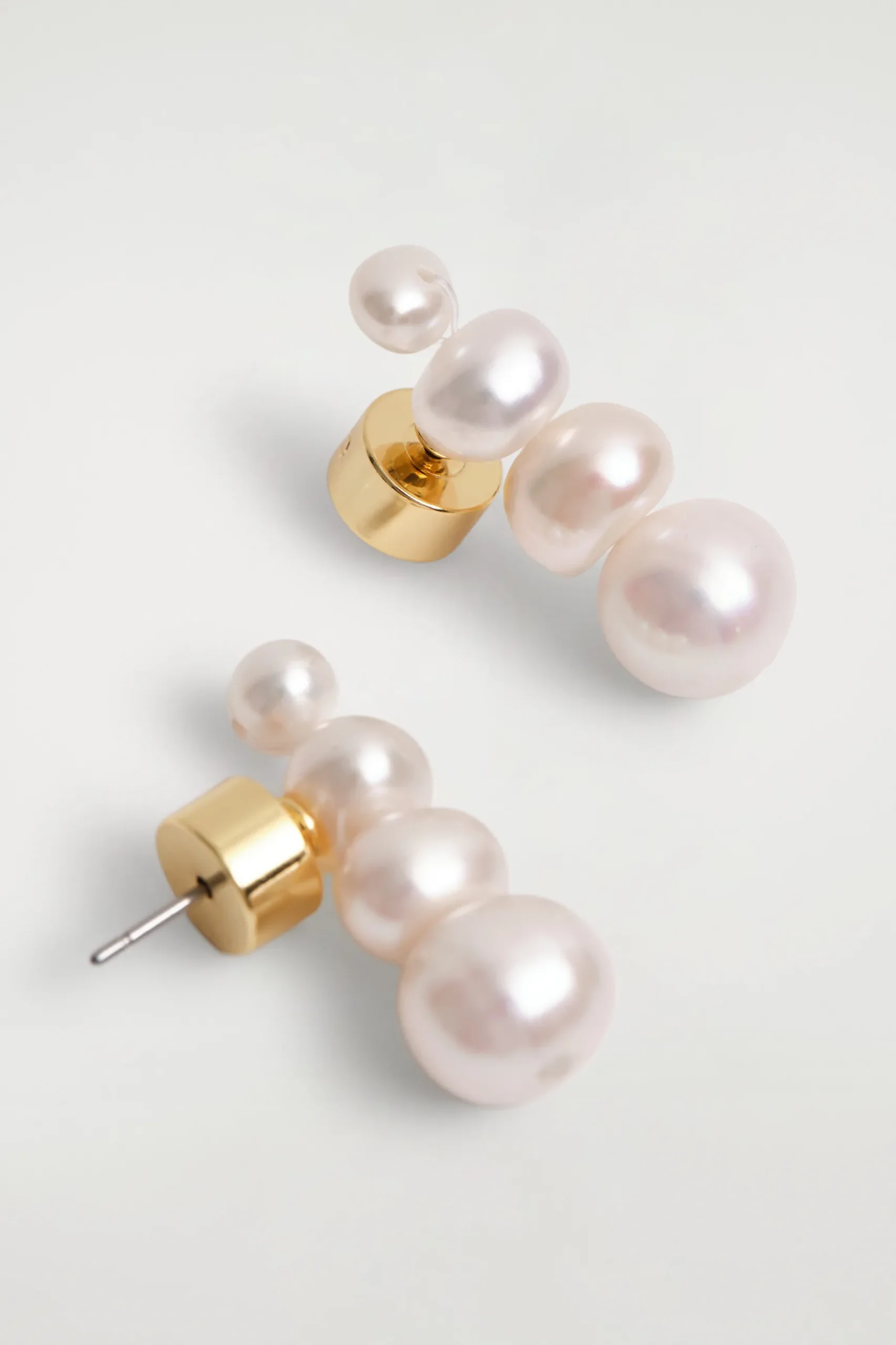 Hot COS FRESHWATER PEARL STUD EARRINGS
