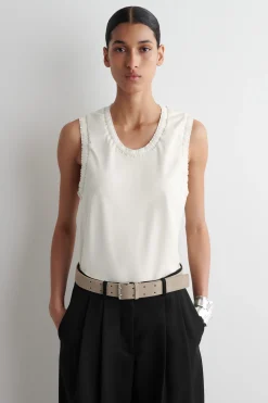 Clearance COS GATHERED COTTON TANK TOP