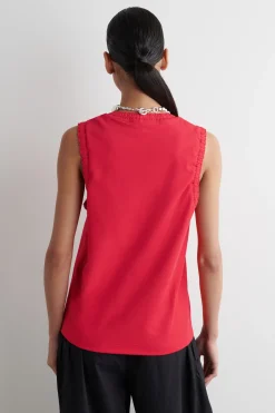 Hot COS GATHERED COTTON TANK TOP