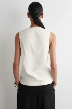 Clearance COS GATHERED COTTON TANK TOP