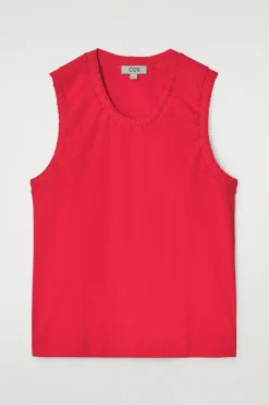 Hot COS GATHERED COTTON TANK TOP