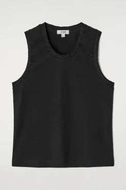 New COS GATHERED COTTON TANK TOP