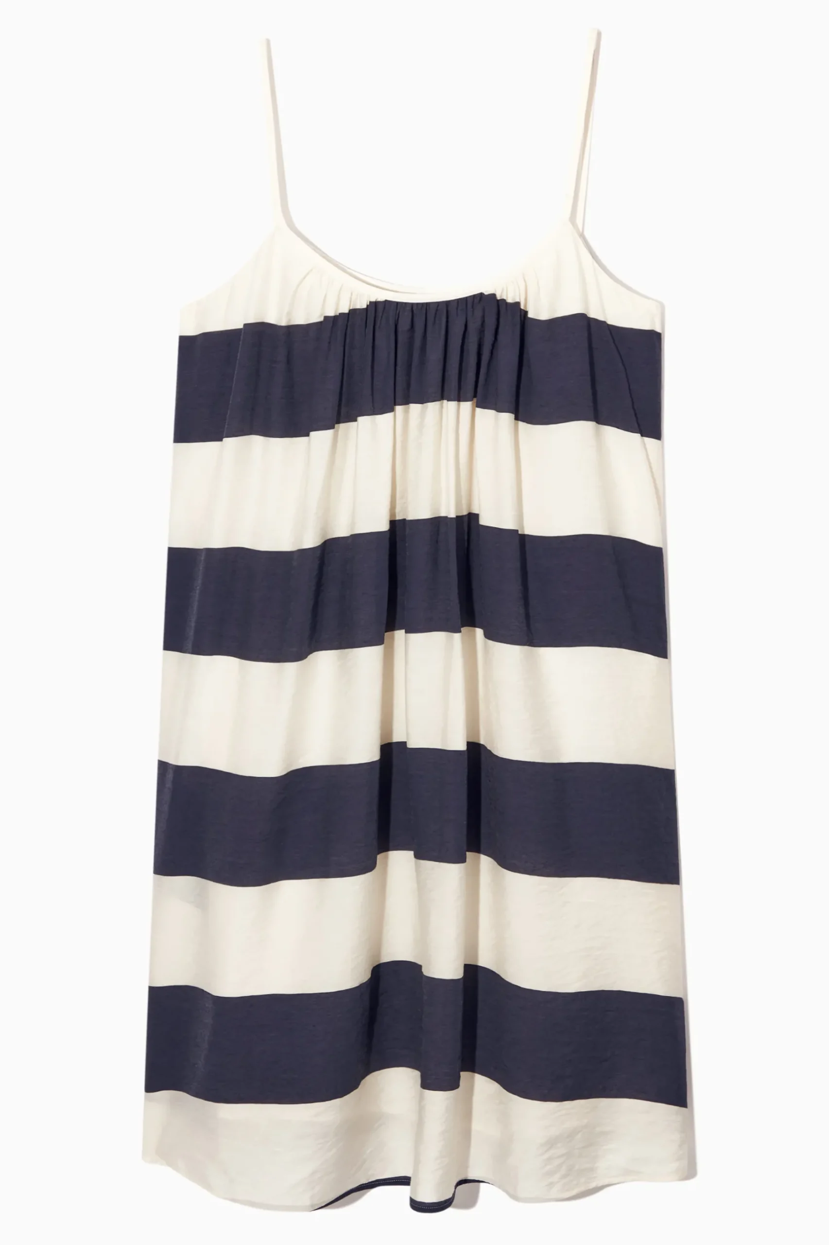 New COS GATHERED STRAPPY MINI DRESS