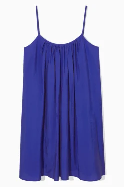 Clearance COS GATHERED STRAPPY MINI DRESS