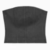 Outlet COS GORSETOWY TOP Z POWLEKANEGO DENIMU
