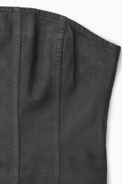 Outlet COS GORSETOWY TOP Z POWLEKANEGO DENIMU