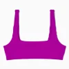 Hot COS GÓRA OD BIKINI W PRĄŻKI Z DEKOLTEM KARO Fioletowy