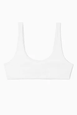 Discount COS GÓRA OD BIKINI W PRĄŻKI Z SZEROKIM DEKOLTEM