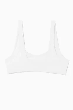 Discount COS GÓRA OD BIKINI W PRĄŻKI Z SZEROKIM DEKOLTEM