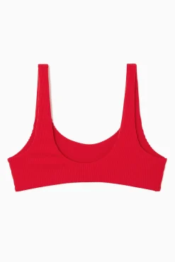 Discount COS GÓRA OD BIKINI W PRĄŻKI Z SZEROKIM DEKOLTEM