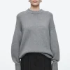 Best COS GRUBY SWETER Z CZYSTEGO KASZMIRU