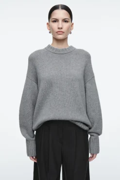 Best COS GRUBY SWETER Z CZYSTEGO KASZMIRU