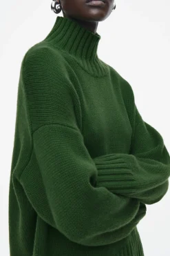 Best COS GRUBY SWETER Z CZYSTEGO KASZMIRU Z PÓŁGOLFEM