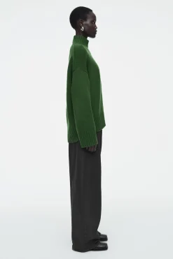 Best COS GRUBY SWETER Z CZYSTEGO KASZMIRU Z PÓŁGOLFEM