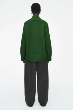 Best COS GRUBY SWETER Z CZYSTEGO KASZMIRU Z PÓŁGOLFEM