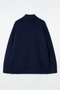 Online COS GRUBY SWETER Z CZYSTEGO KASZMIRU Z PÓŁGOLFEM