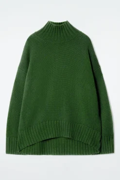 Best COS GRUBY SWETER Z CZYSTEGO KASZMIRU Z PÓŁGOLFEM