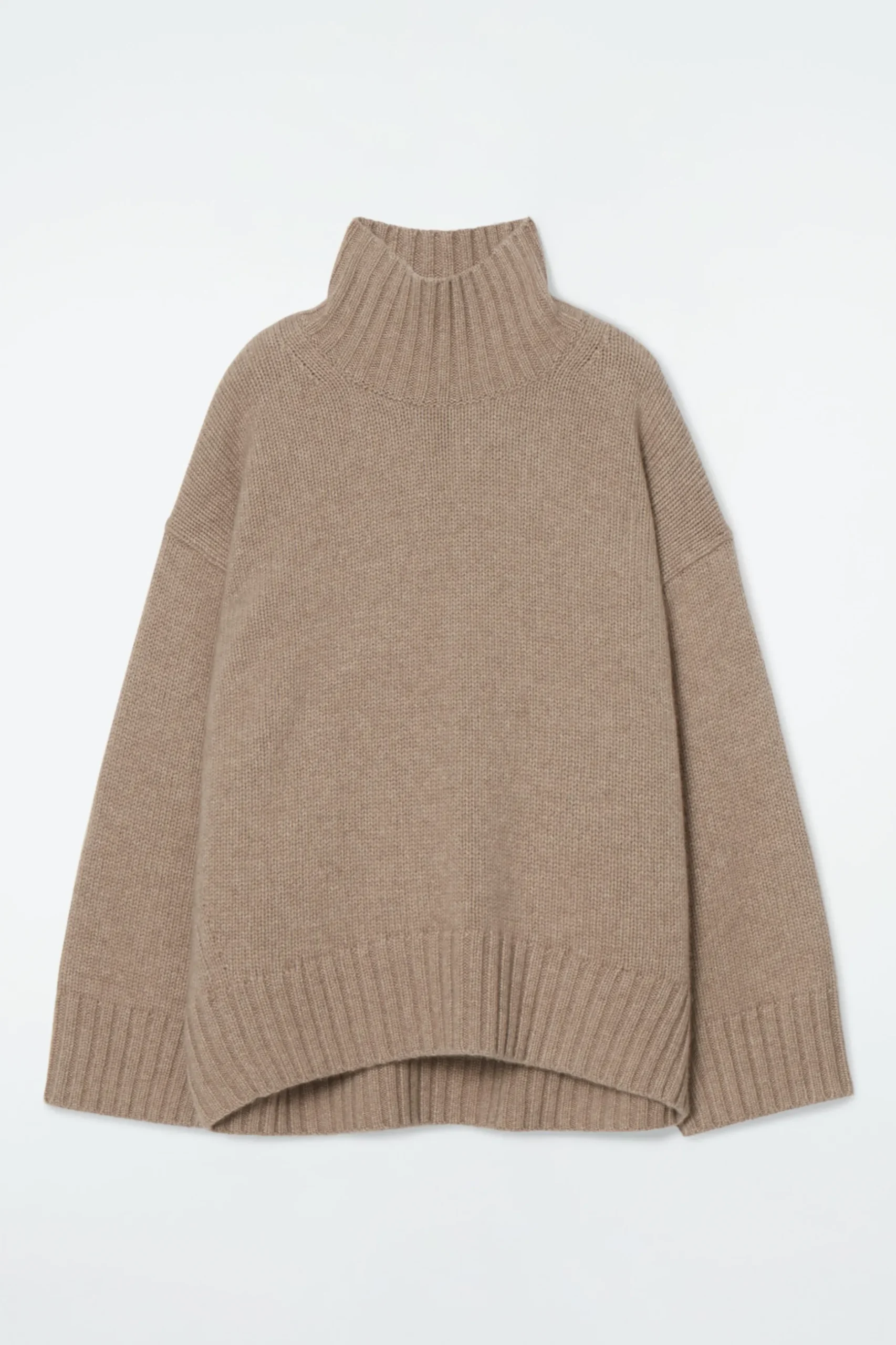Clearance COS GRUBY SWETER Z CZYSTEGO KASZMIRU Z PÓŁGOLFEM