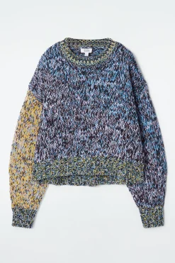 Hot COS GRUBY SWETER Z RĘCZNIE PLECIONEJ DZIANINY Z WEŁNY
