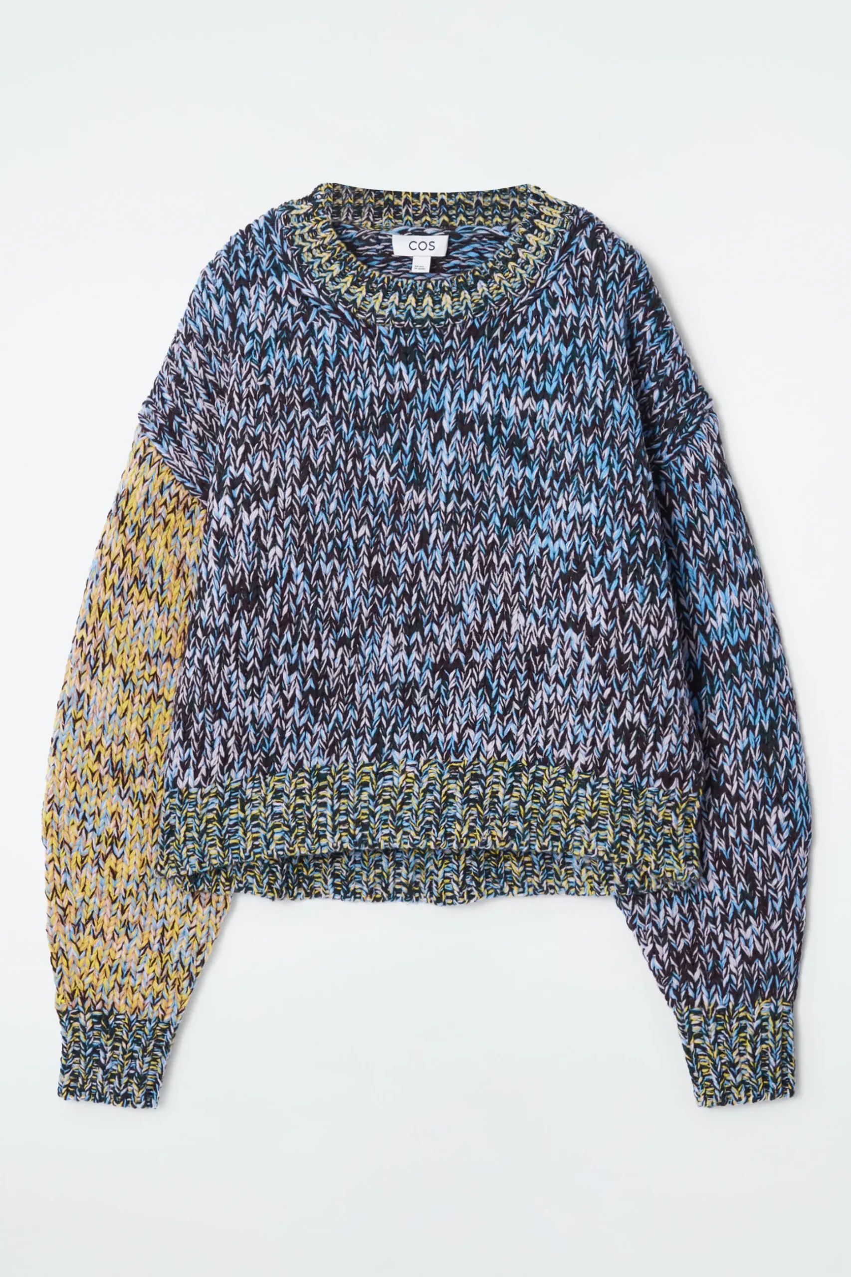 Hot COS GRUBY SWETER Z RĘCZNIE PLECIONEJ DZIANINY Z WEŁNY