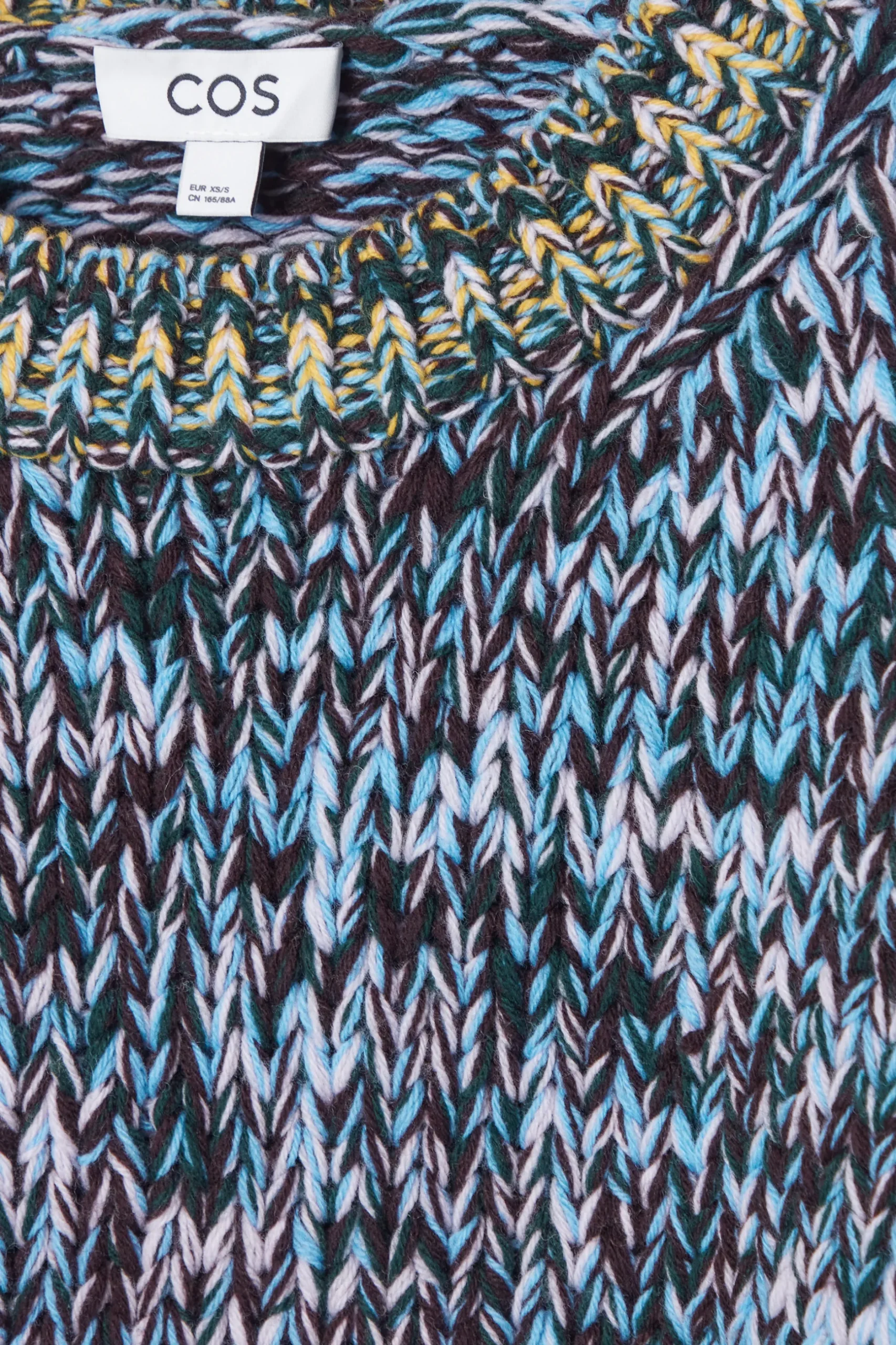 Hot COS GRUBY SWETER Z RĘCZNIE PLECIONEJ DZIANINY Z WEŁNY
