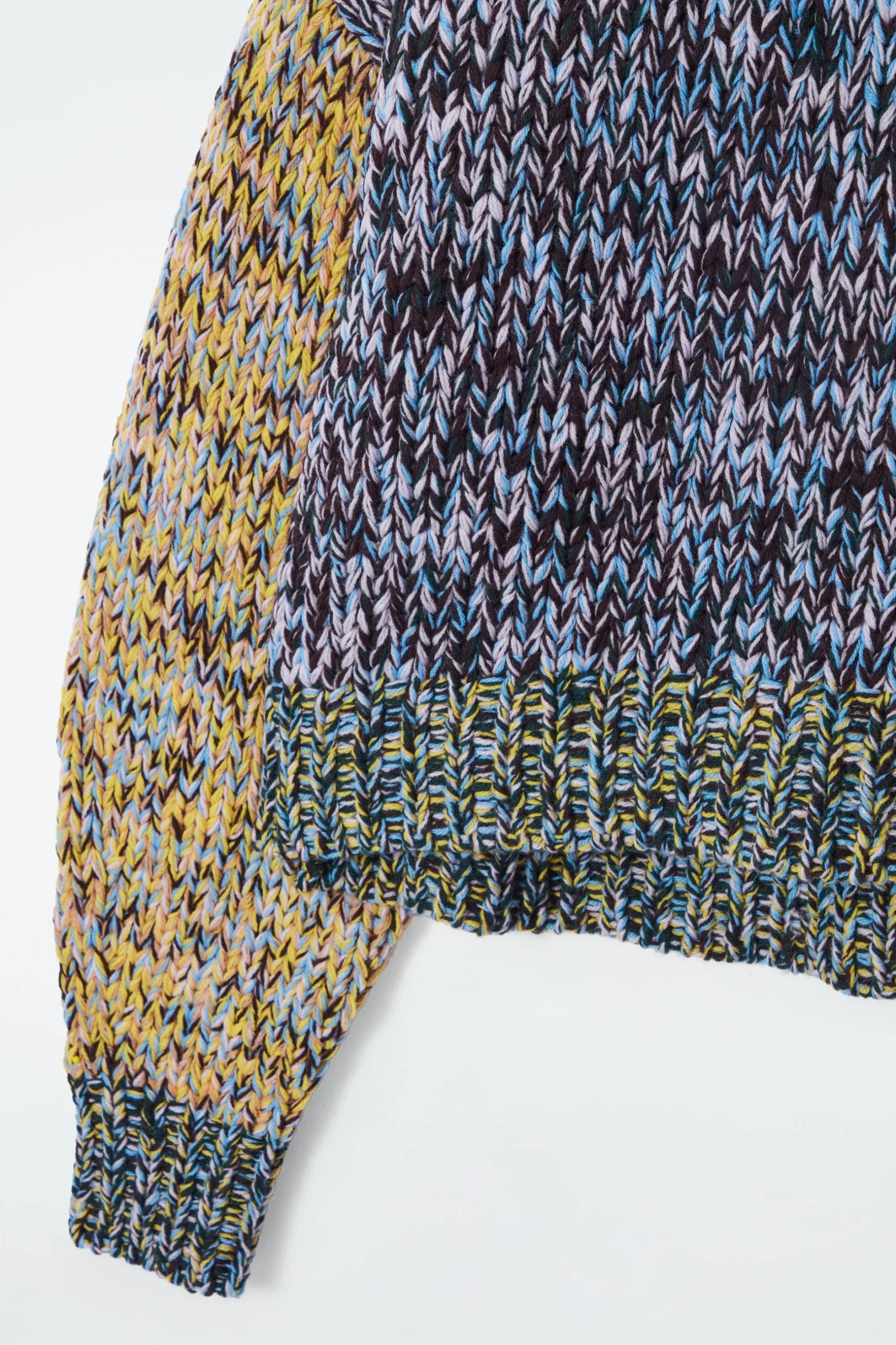 Hot COS GRUBY SWETER Z RĘCZNIE PLECIONEJ DZIANINY Z WEŁNY