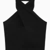 Online COS HALTERNECK CROPPED TOP